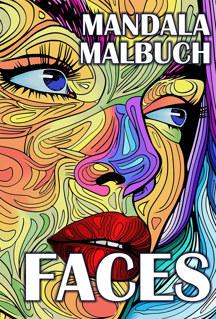 FACES - Mandala-Malbuch für Erwachsene