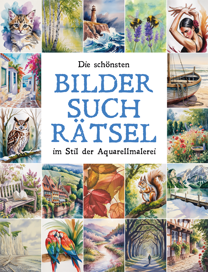Die schönsten Bildersuchrätsel im Stil der Aquarellmalerei